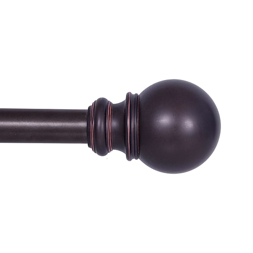 Kenney Bryce 3/4" Standard Decorative Window Curtain Rod - Bronze