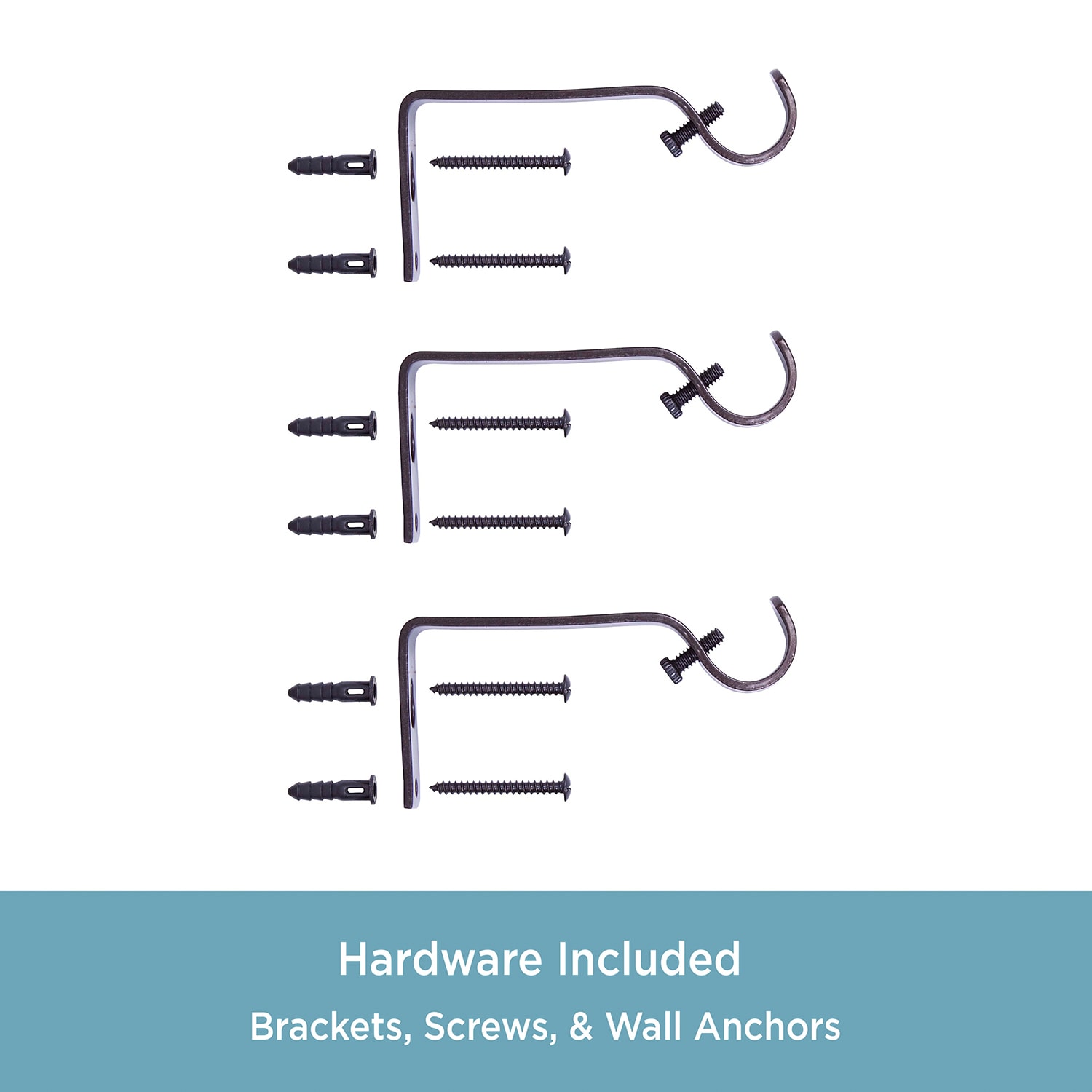 Kenney Bryce Ball 3/4 Adjustable Curtain Rod