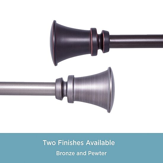 Kenney Nile Trumpet 3/4 IN Adjustable Curtain Rod