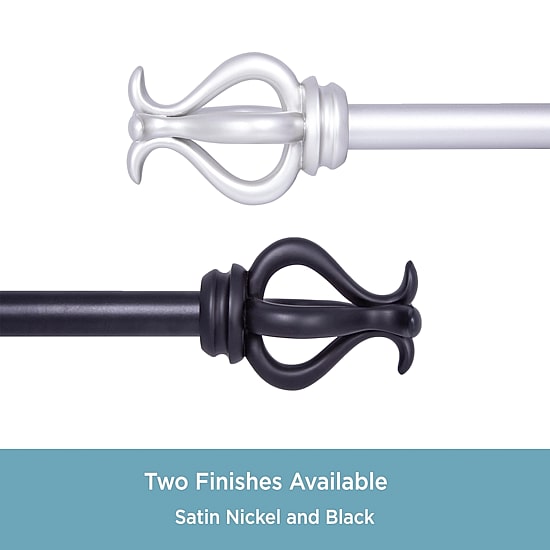 Kenney Kinsley Scroll 3/4 IN Adjustable Curtain Rod
