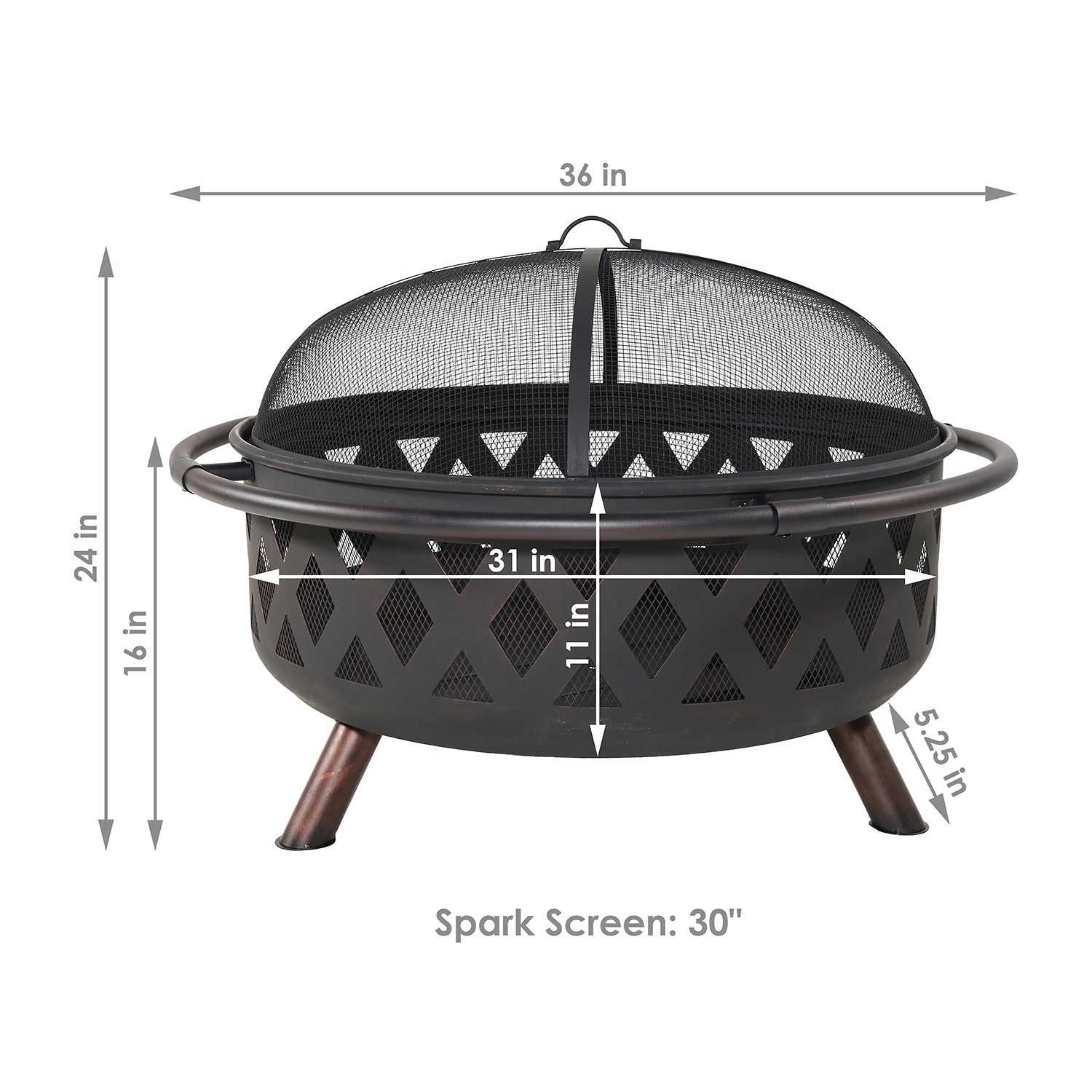 Sunnydaze Collection Portable Weather Resistant Fire Pit