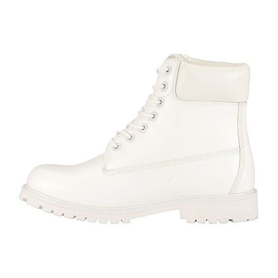 Lugz Mens Convoy Fleece Wide Block Heel Lace Up Boots
