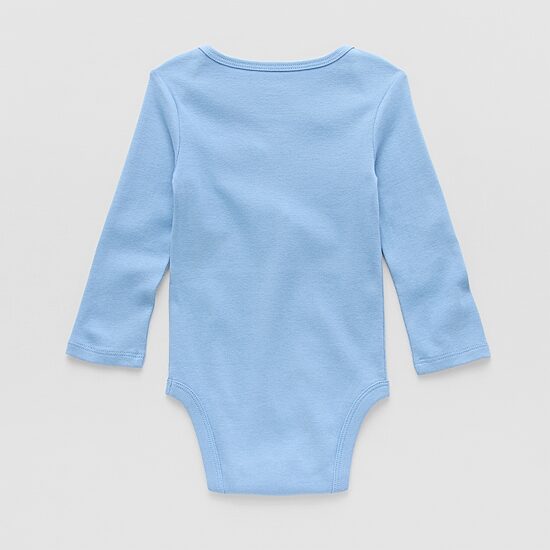 Okie Dokie Baby Boys Crew Neck Long Sleeve Rib Bodysuit