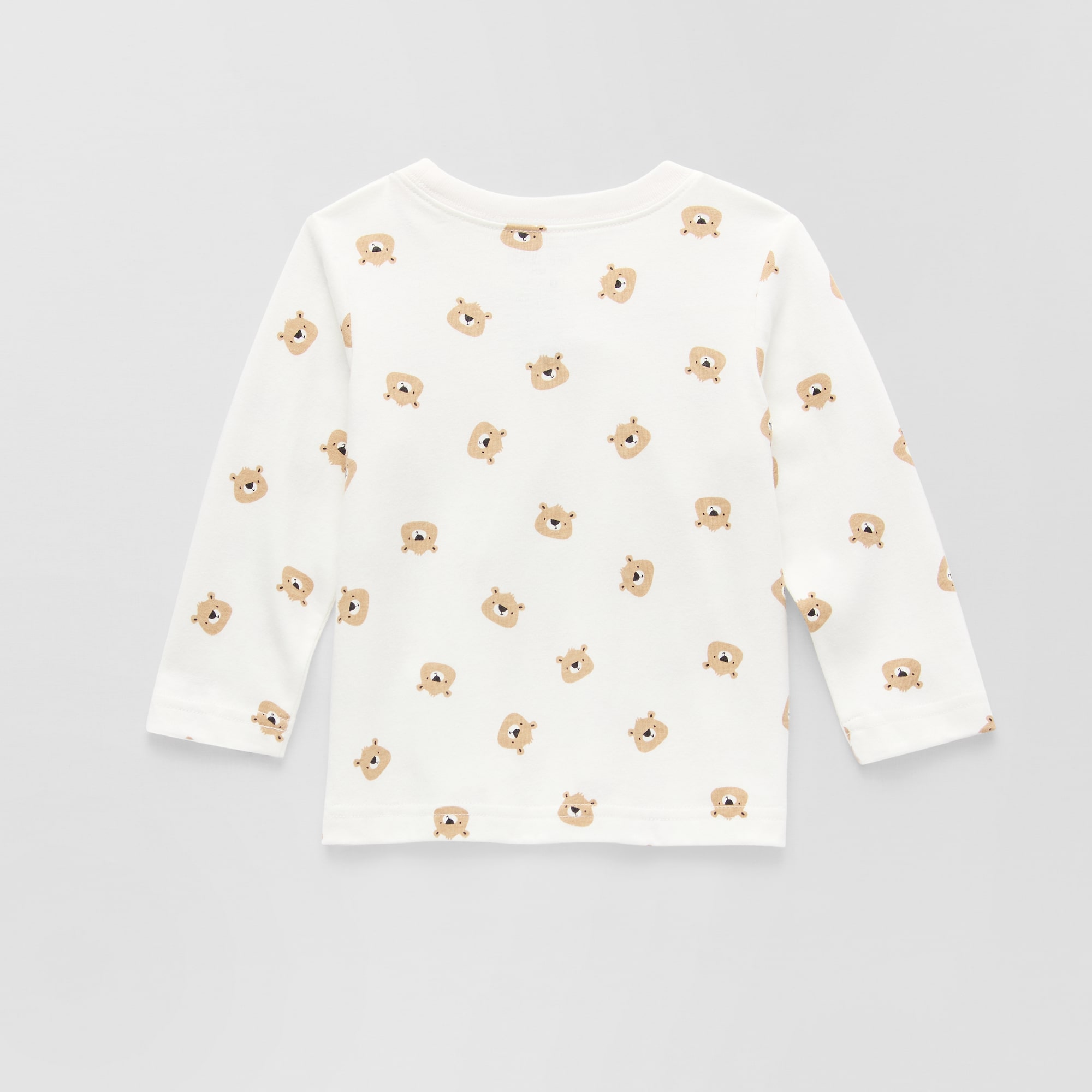 Okie Dokie Baby Boys Round Neck Long Sleeve Regular Fit Graphic T-Shirt
