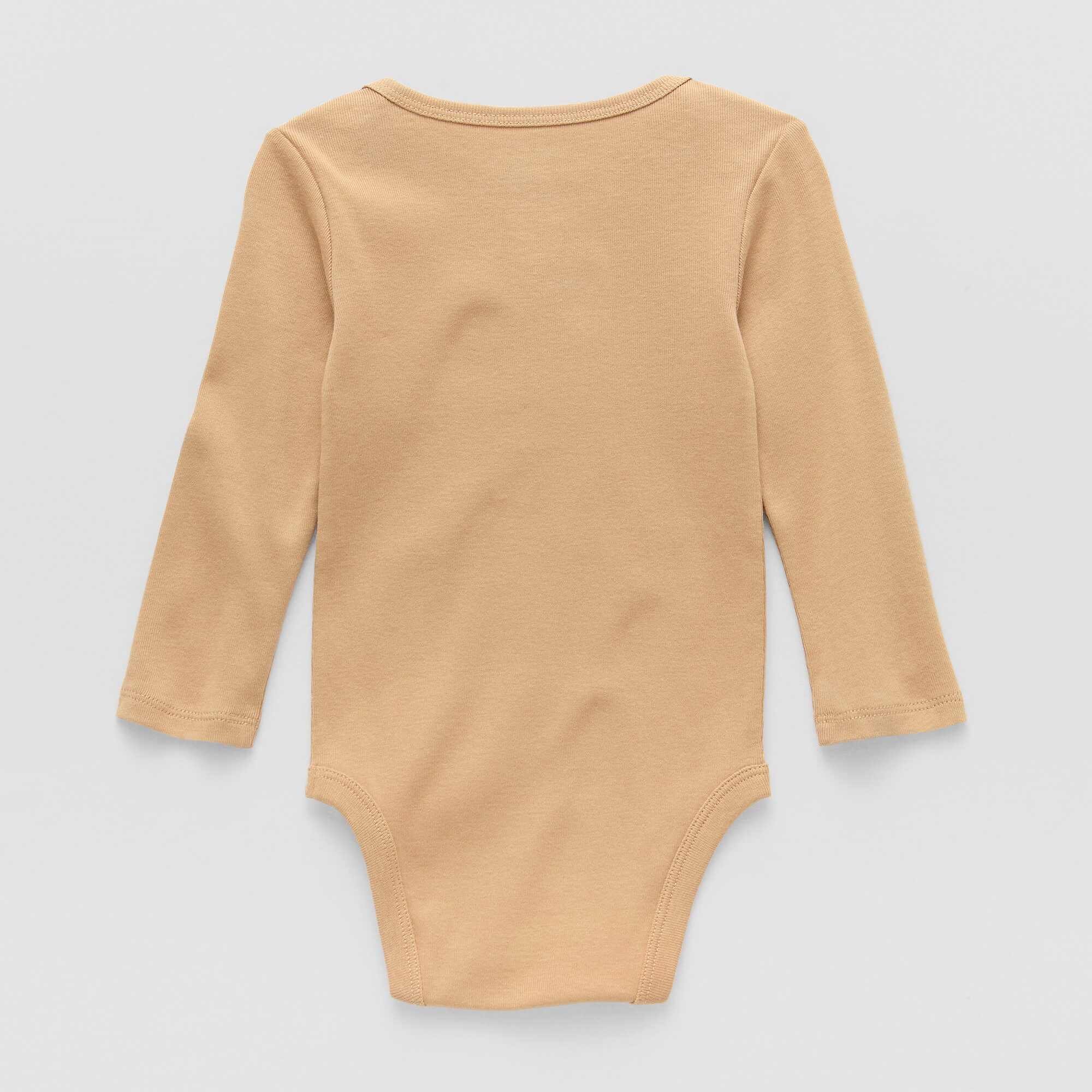 Okie Dokie Baby Unisex Round Neck Long Sleeve Rib Bodysuit