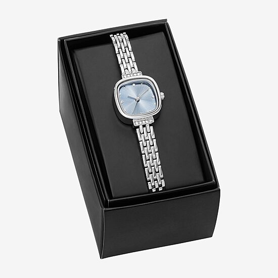 Womens Crystal Accent Silver Tone Bracelet Watch Fmdjo335
