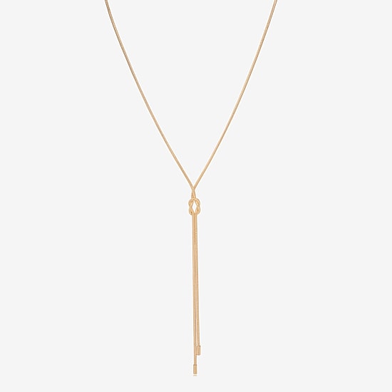 Bijoux Bar Womens Stainless Steel 18 Inch Y Necklace