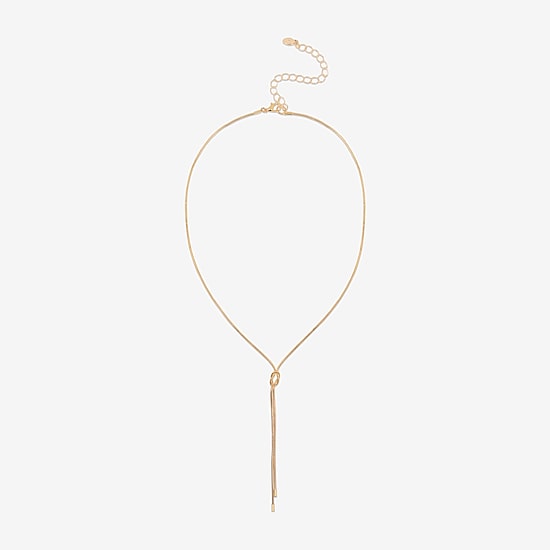 Bijoux Bar Womens Stainless Steel 18 Inch Y Necklace
