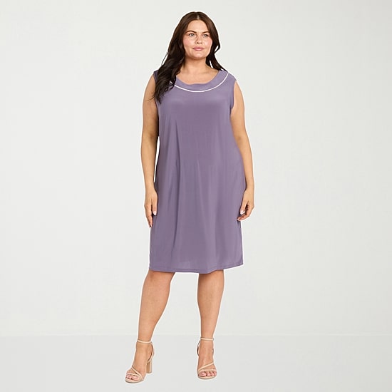 R & M Richards Womens Plus Jacket Dress