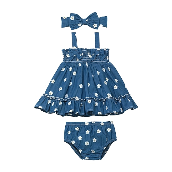 Baby Starters Baby Girls Sleeveless A-Line Dress