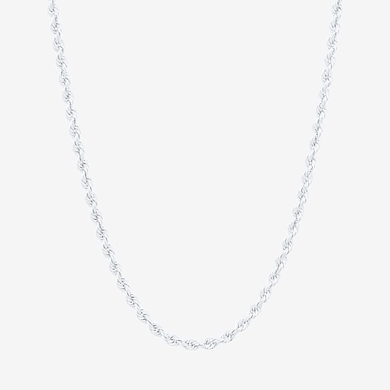 Womens 14K Gold 16 Inch Rope Chain Necklace