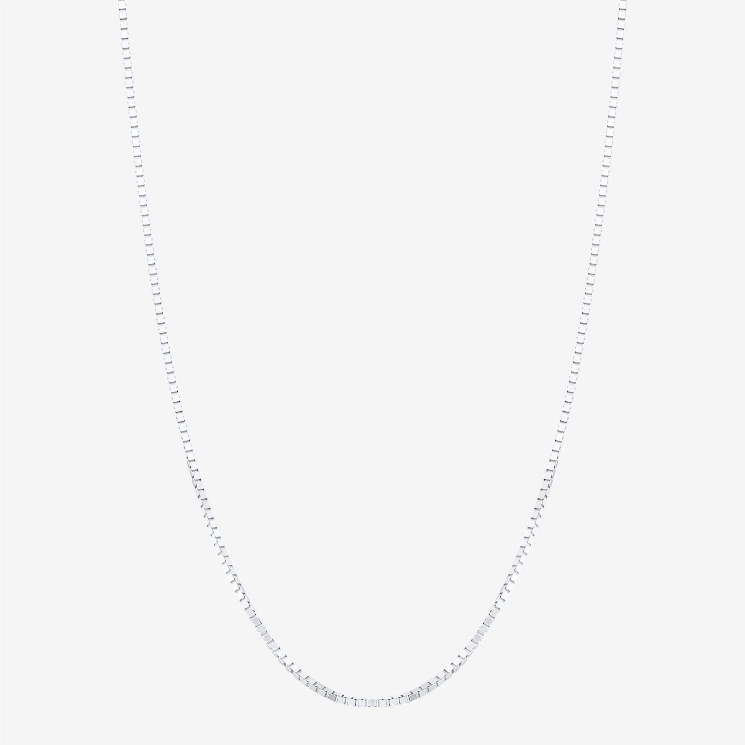 Womens 14K Gold 18 Inch Box Chain Necklace