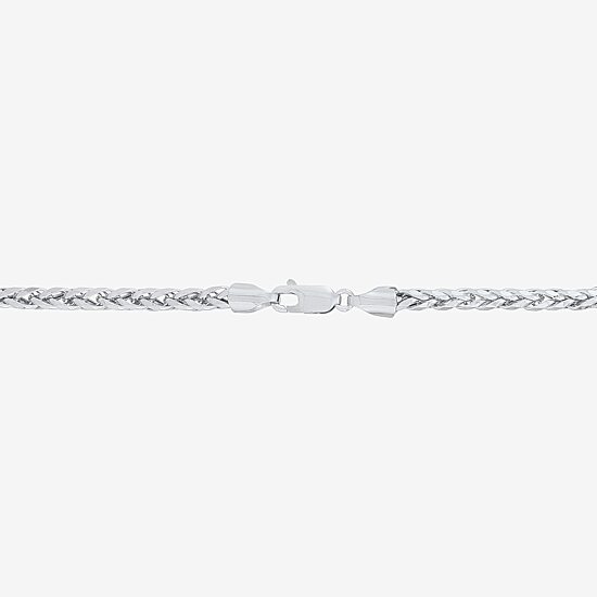 Womens 10K Gold 22 Inch Wheat Chain Necklace