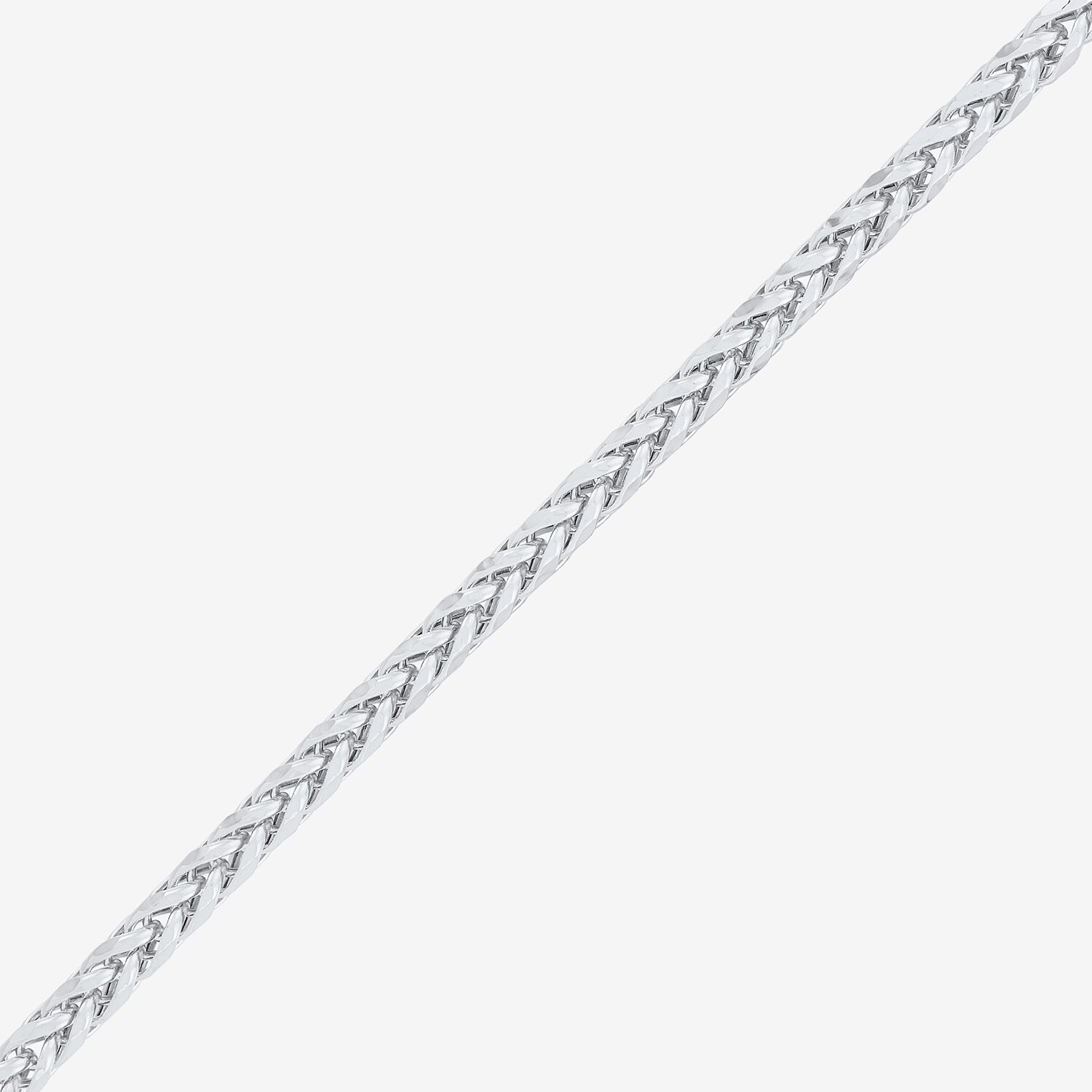 Womens 10K Gold 18 Inch Wheat Chain Necklace