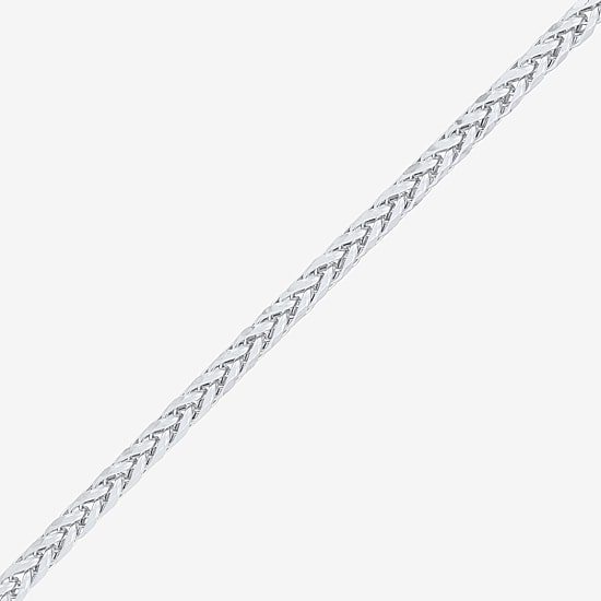 Womens 10K Gold 24 Inch Wheat Chain Necklace