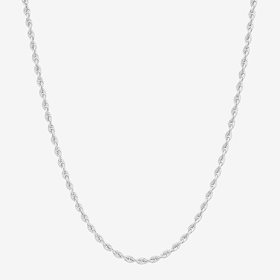 Womens 14K Gold 20 Inch Rope Chain Necklace