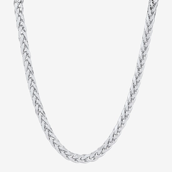 Womens 10K Gold 20 Inch Wheat Chain Necklace