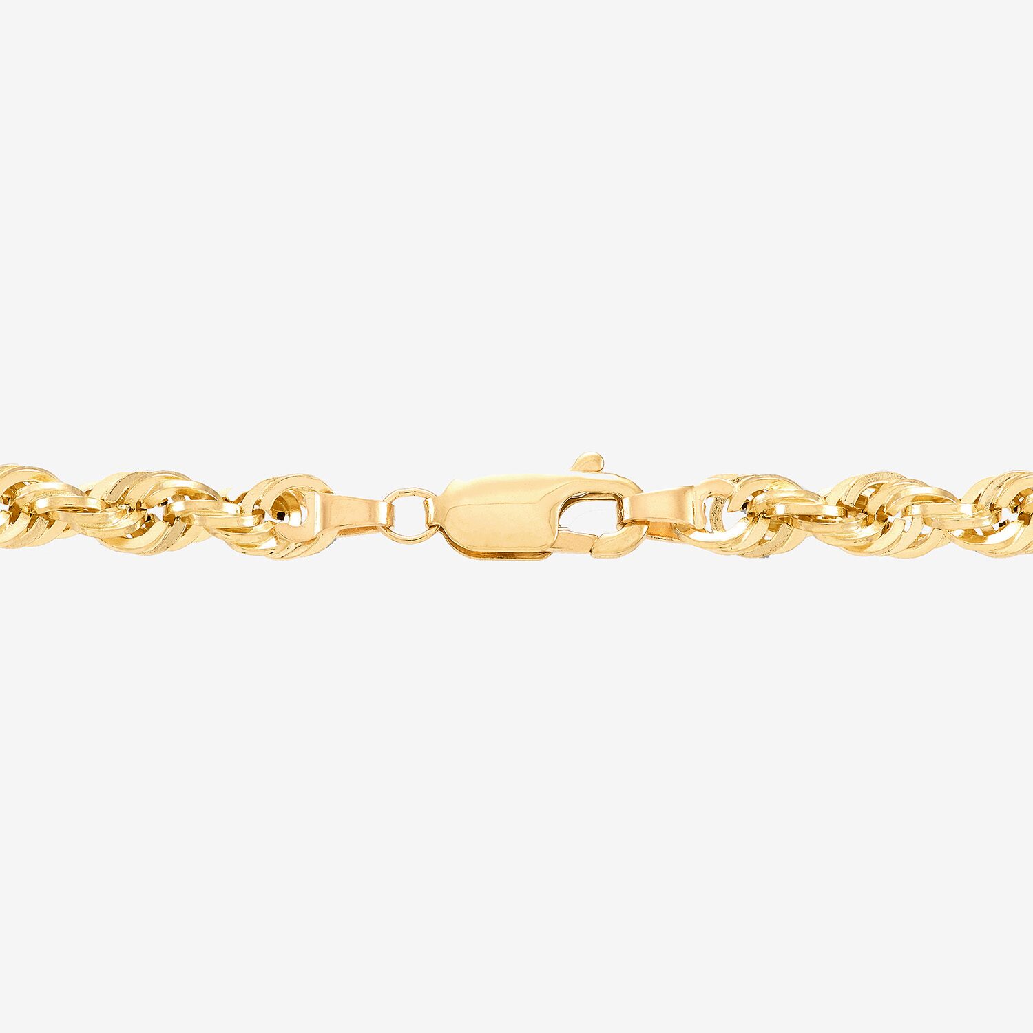 Womens 14K Gold 22 Inch Rope Chain Necklace