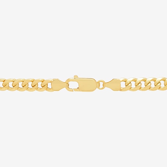 Womens 14K Gold 20 Inch Cuban Chain Necklace