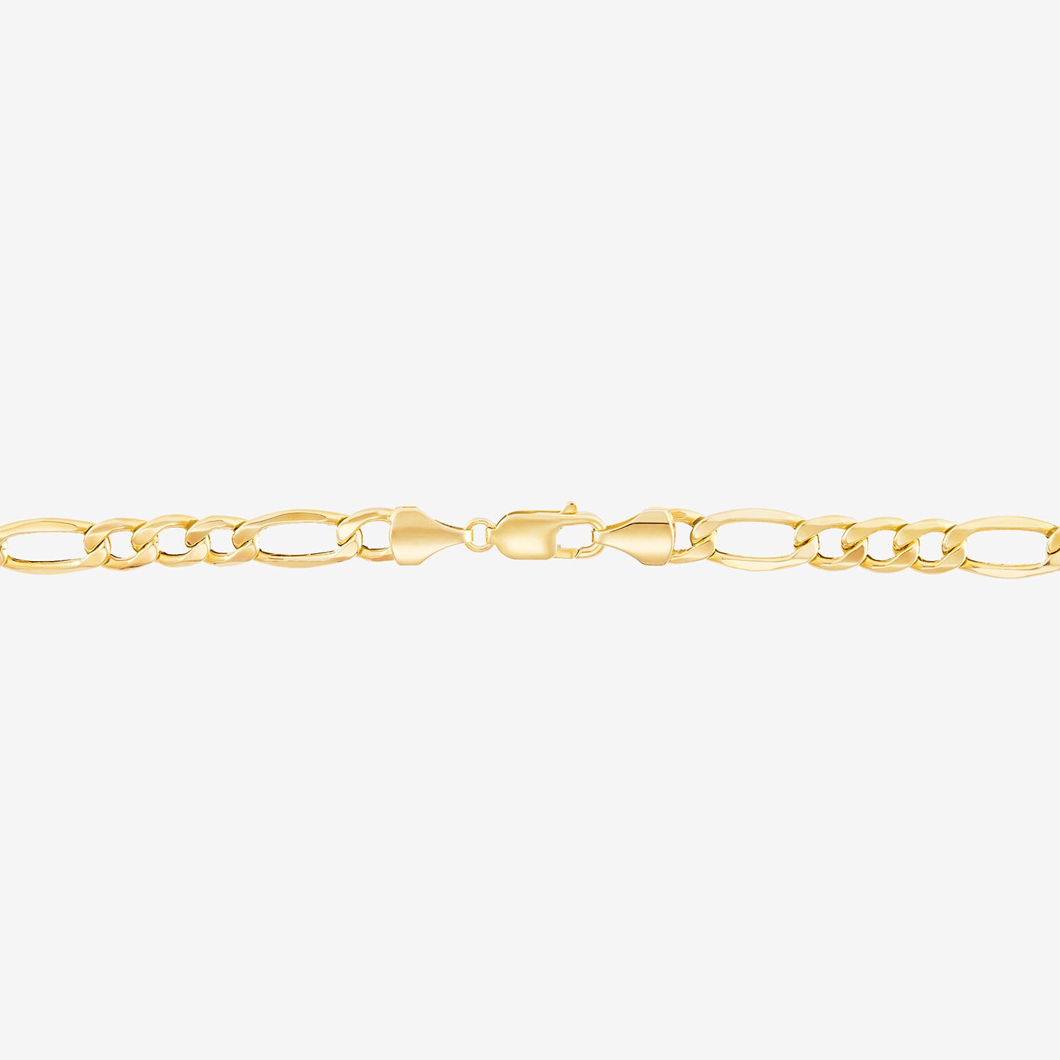 Womens 10K Gold 22 Inch Figaro Chain Necklace