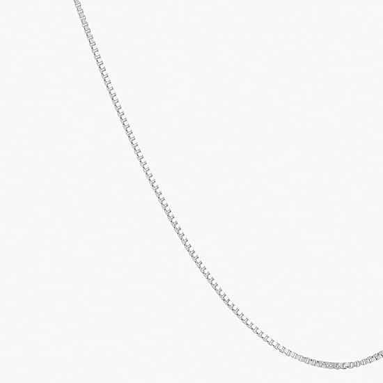 Womens 14K Gold 22 Inch Box Chain Necklace