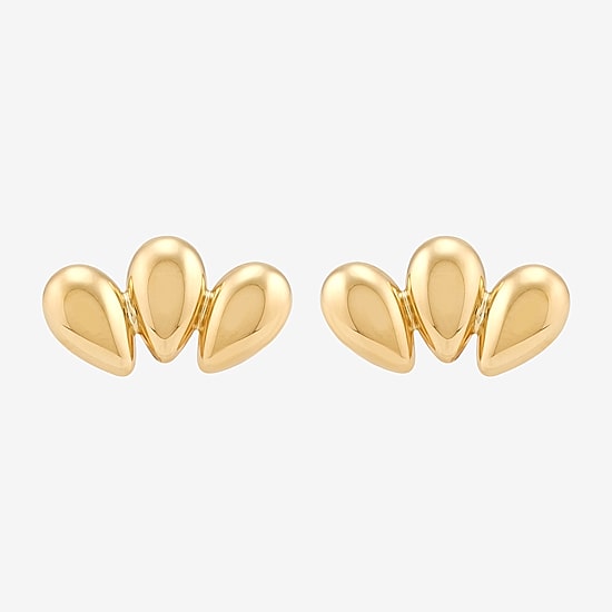 Gold Addiction 10K Gold 18mm Stud Earrings