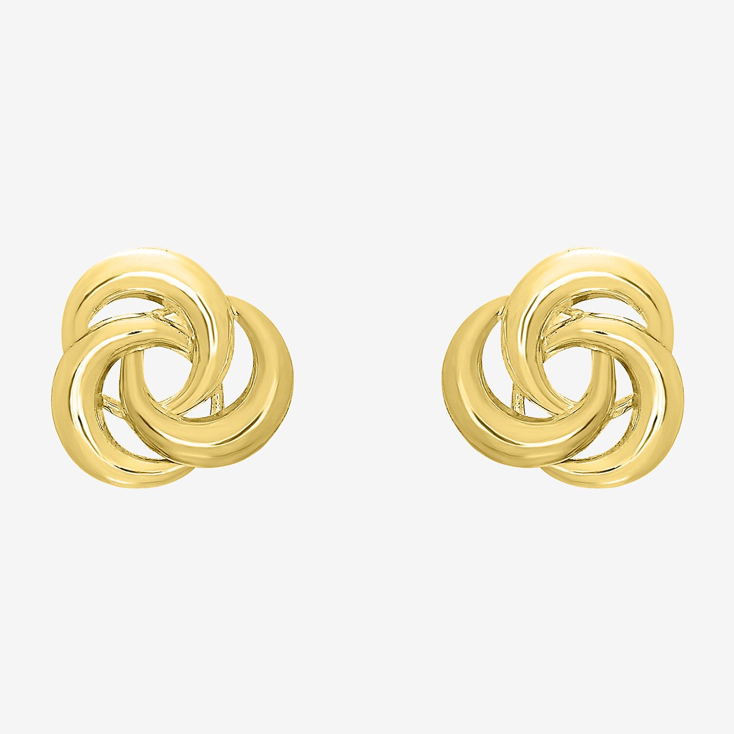 14K Gold 10.2mm Knot Stud Earrings
