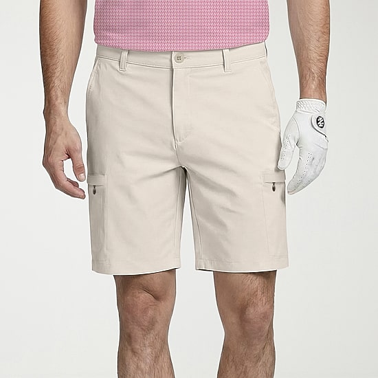 IZOD Swingflex Golf Mens 9 1/2" Stretch Fabric Quick Dry Cargo Short