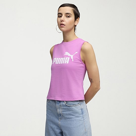 PUMA Womens Crew Neck Sleeveless Active Tank Top