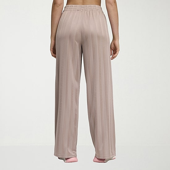 PUMA Womens Wide Leg Mid Rise Relaxed Fit Drawstring Pant