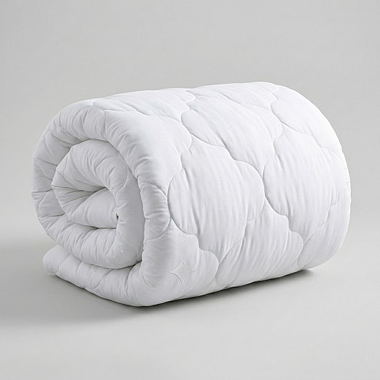Ella Jayne Lofty 100% Cotton Plush Gel Fiber Filled Mattress Topper