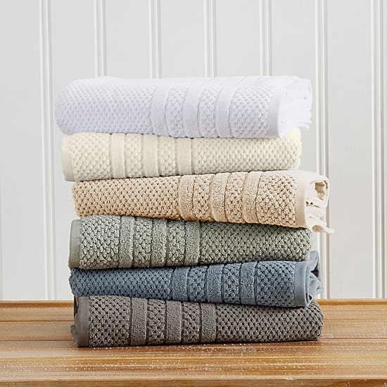 Linery Cotton Checkered Weave 6-pc. Quick Dry Hand Towel Set