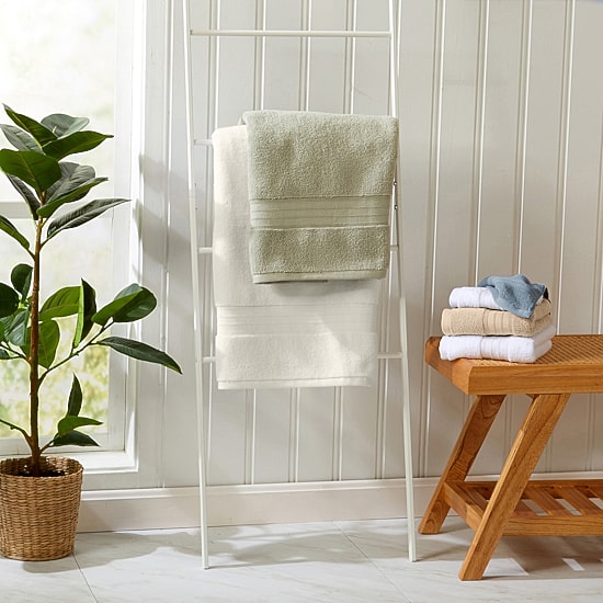 Linery Cotton Plush 6-pc. Quick Dry Bath Towel Set