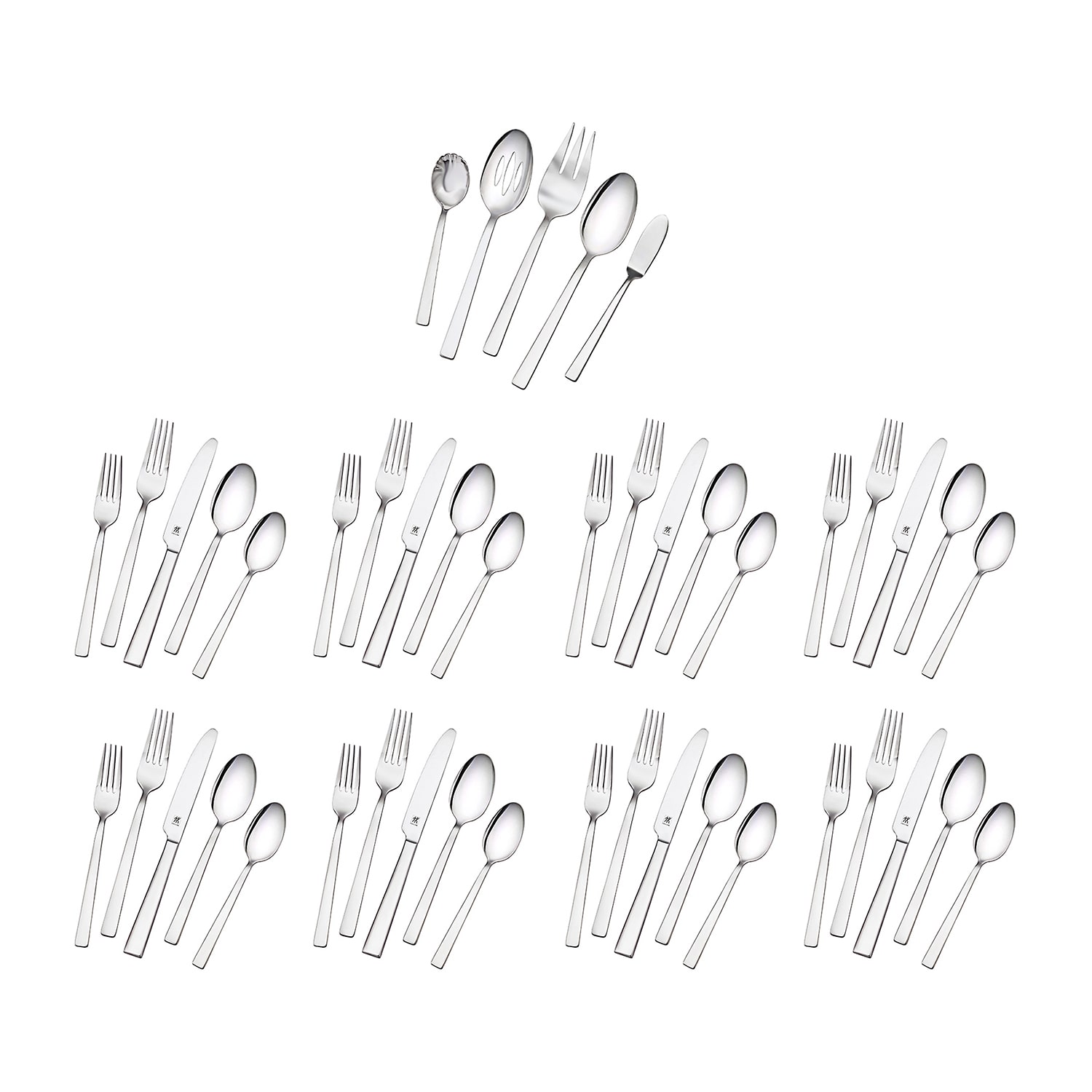 Zwilling Elegance 18/10 Stainless Steel 45-pc. Flatware Set