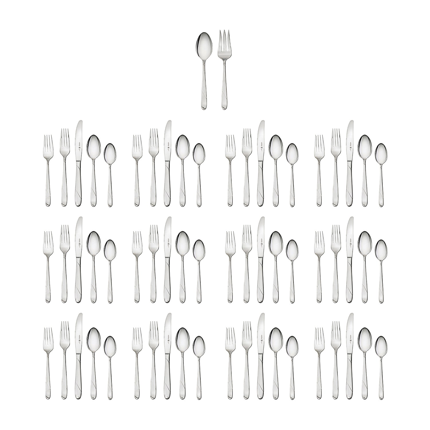 Zwilling Milena 62-pc. 18/10 Stainless Steel Flatware Set