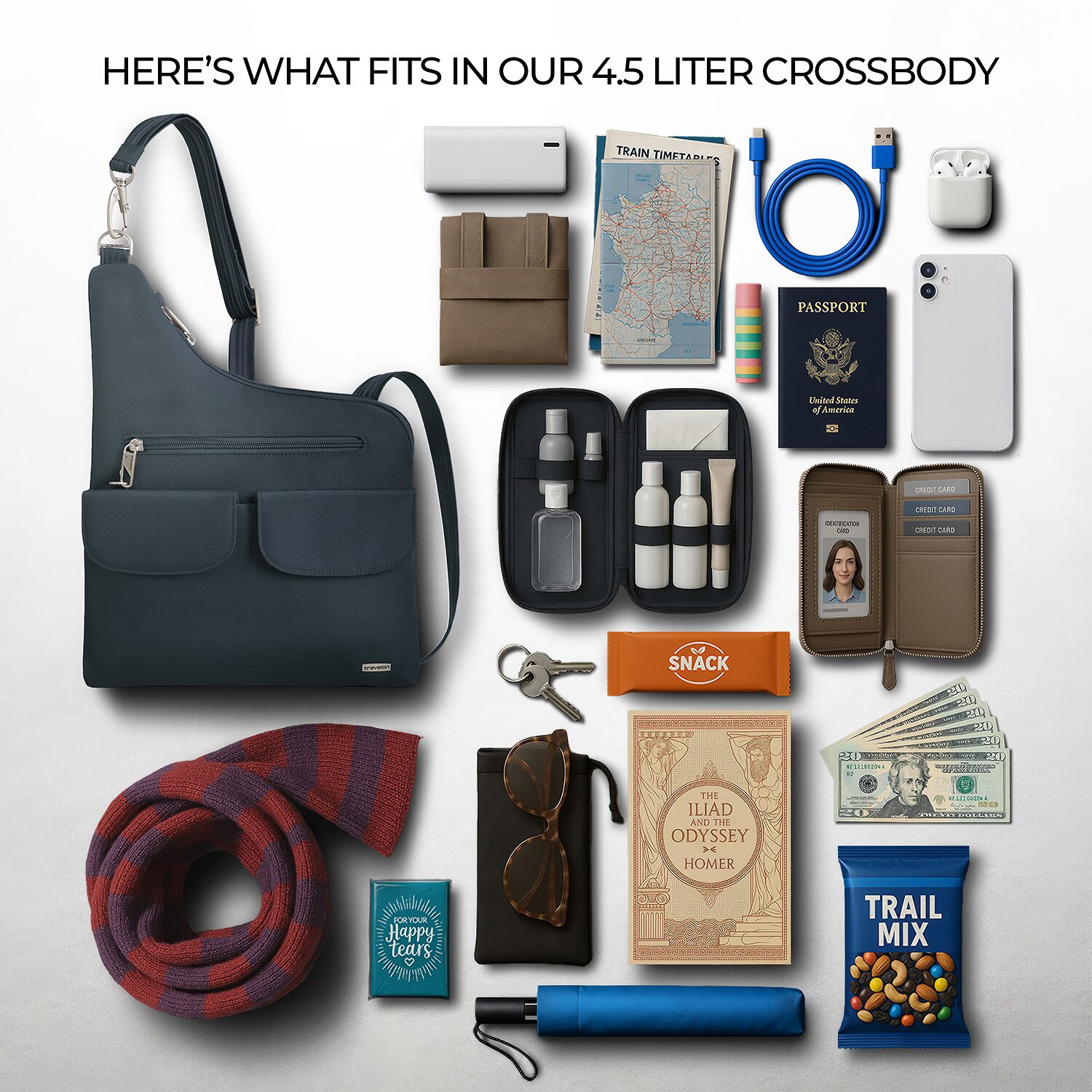 Travelon Anti-Theft Classic Crossbody Bag