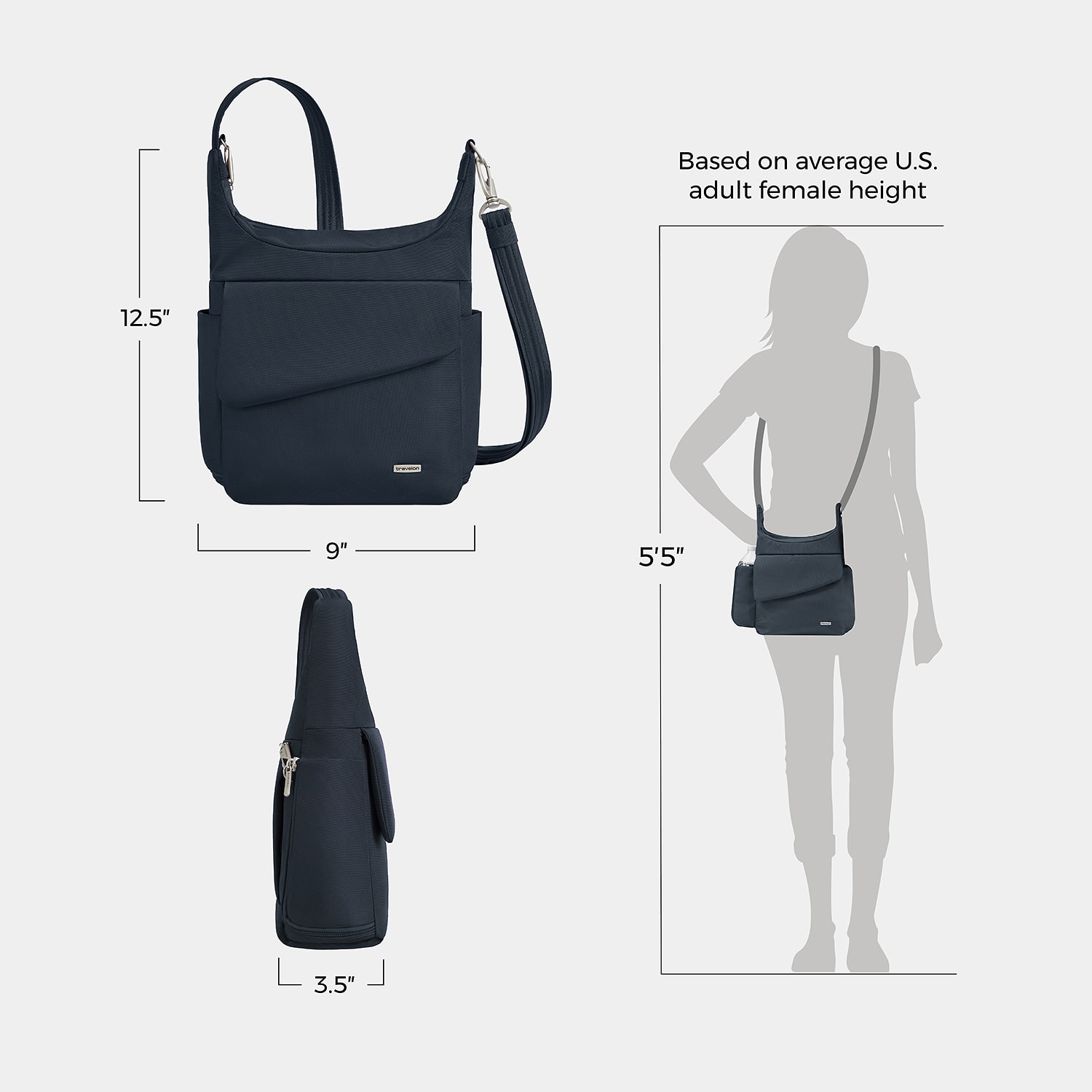 Travelon Anti-Theft Classic Messenger Bag