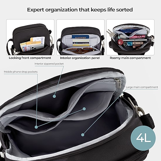 Travelon Anti-Theft Classic Travel Crossbody Bag