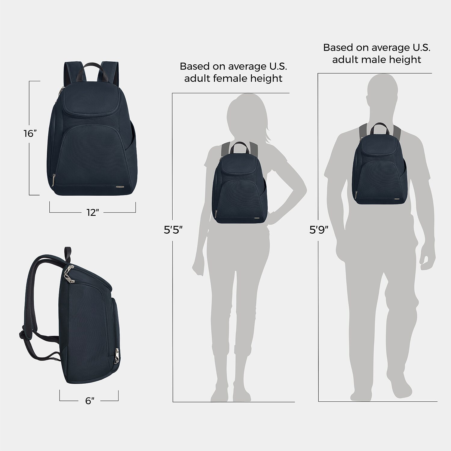 Travelon Anti-Theft Classic Womens Backpack