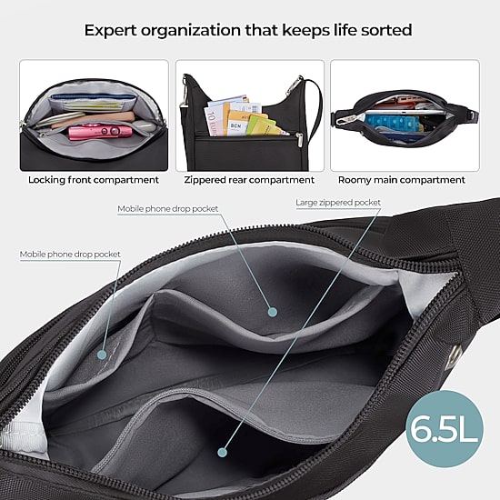 Travelon Anti-Theft Classic Essential Messenger Bag