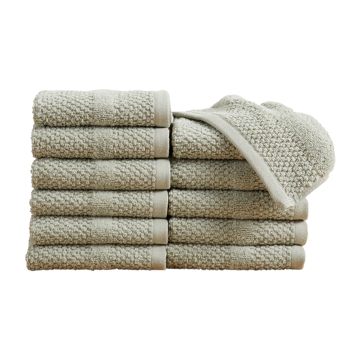 Linery Cotton Textured Weave 12-pc. Quick Dry Washcloth