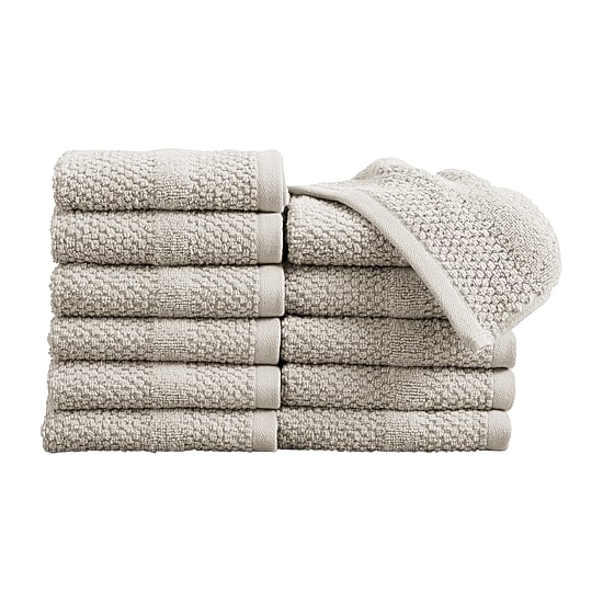 Linery Cotton Textured Weave 12-pc. Quick Dry Washcloth