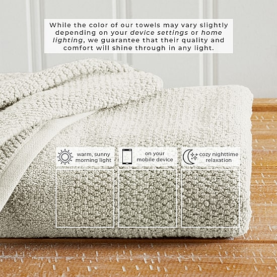 Linery Cotton Textured Weave 12-pc. Quick Dry Washcloth