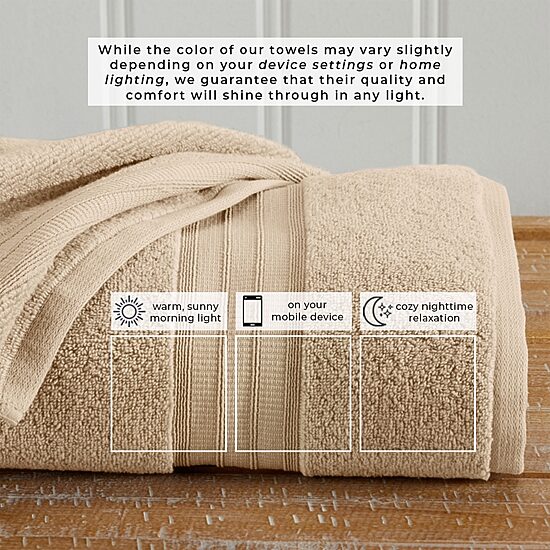 Linery Cotton Plush 4-pc. Quick Dry Bath Towel Set