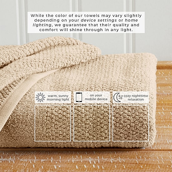 Linery Cotton Textured Weave 6-pc. Quick Dry Bath Towel Set