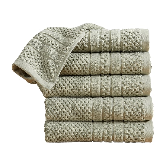 Linery Cotton Checkered Weave 6-pc. Quick Dry Hand Towel Set
