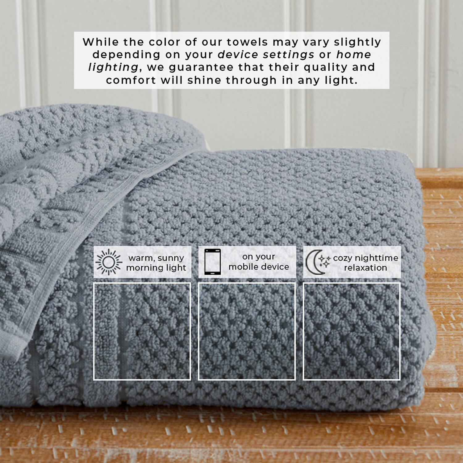 Linery Cotton Checkered Weave 6-pc. Quick Dry Hand Towel Set