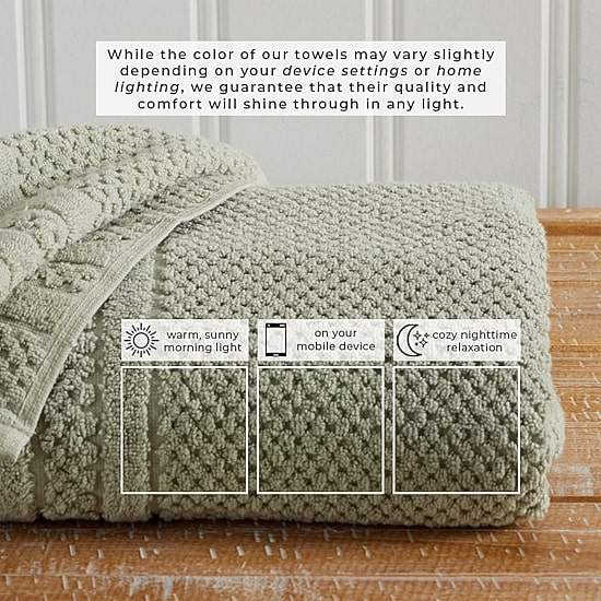 Linery Cotton Checkered Weave 6-pc. Quick Dry Hand Towel Set