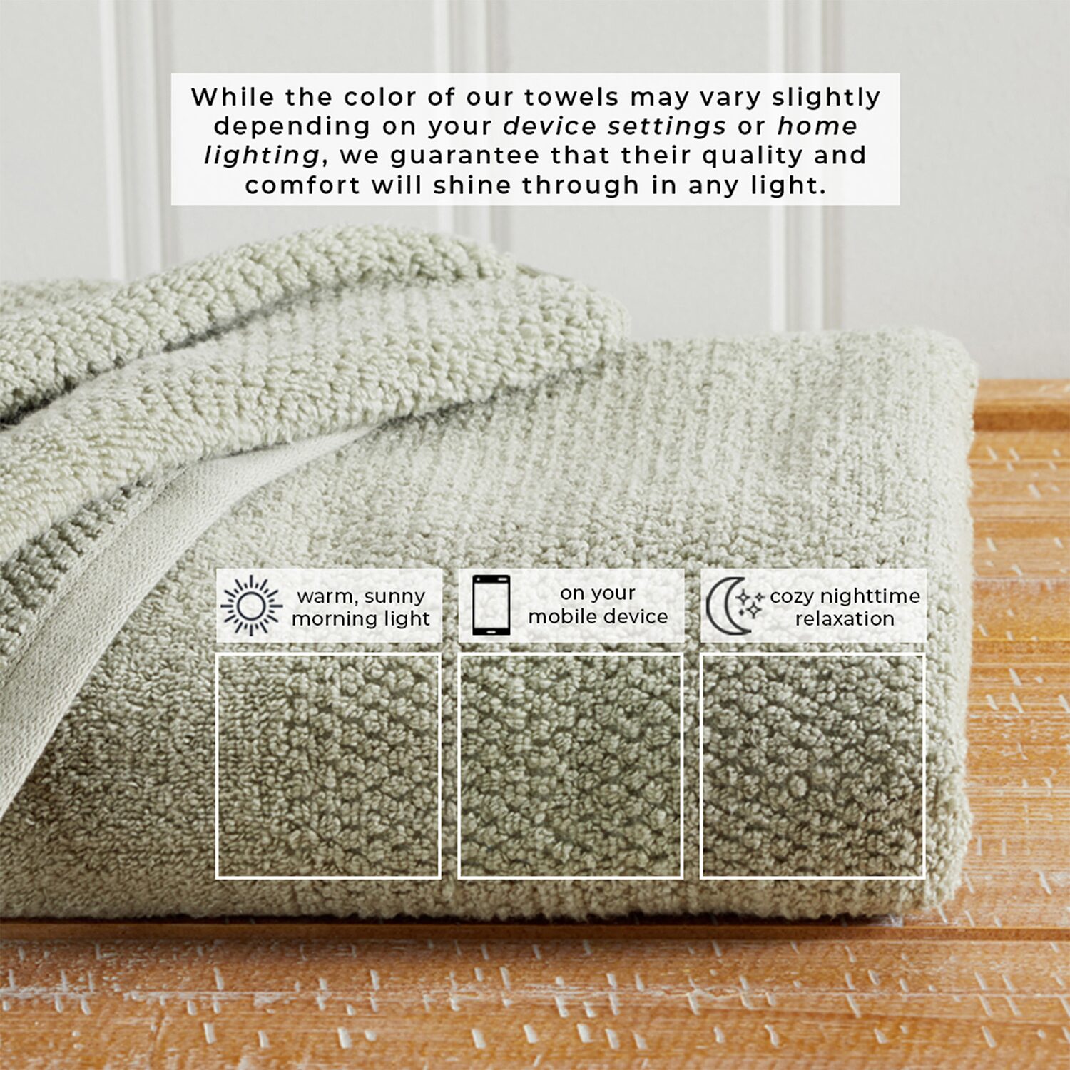 Linery Cotton Textured Weave 6-pc. Quick Dry Bath Towel Set