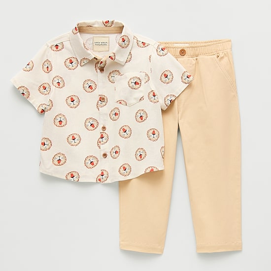 Little Stitch Toddler Boys Jersey 2-pc. Pant Set